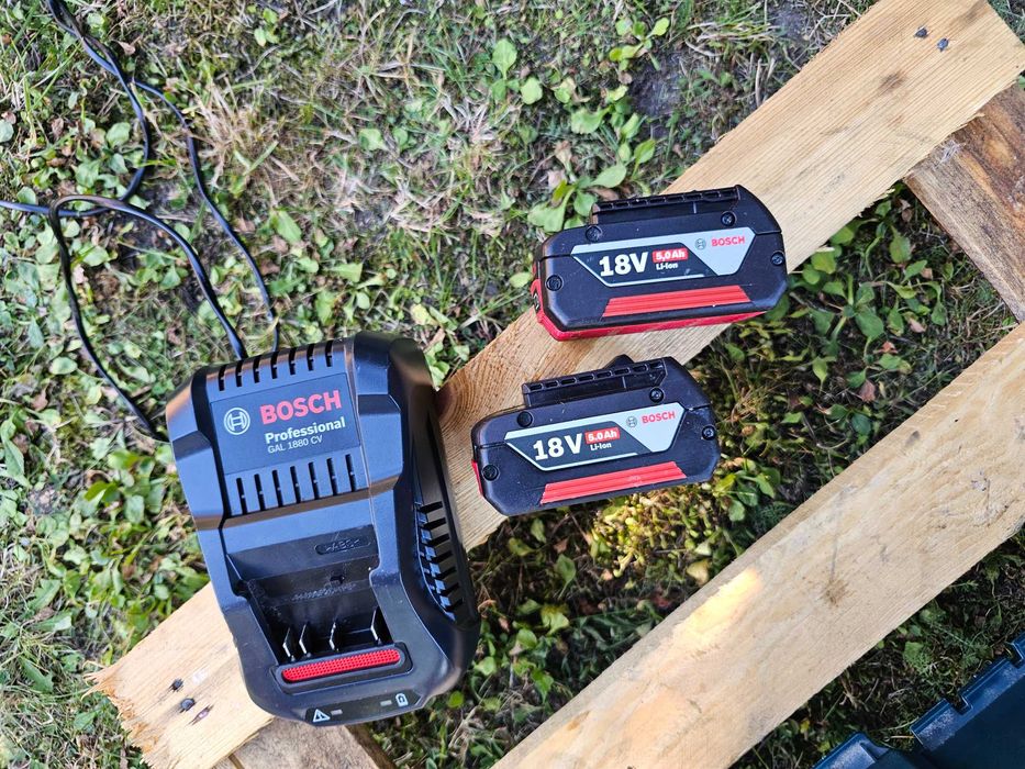BOSCH GSR 18V-60C 2x5Ah ładowarka L-BOXX zestaw wkrętarka wiertarka