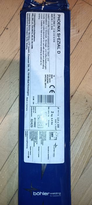 Elektrody MMA 2,5 *350 2kg bohler phoenix special D