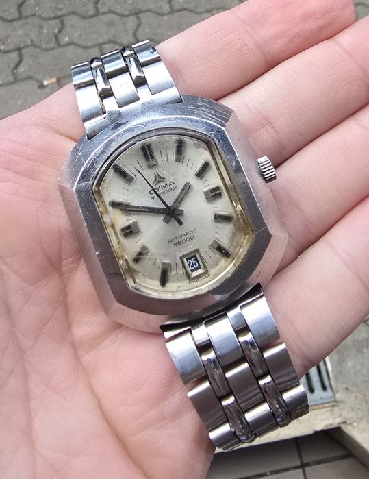 Cyma Automatic 36000 Synchron duży model lata 70