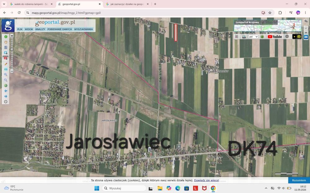 Piękna duża działka Stabrów