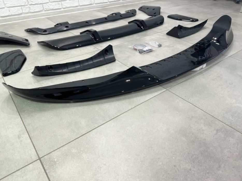 Комплект обвеса губа диффузор M-Perfomance BMW X5 F15 ЧЕРНЫЙ ГЛЯНЕЦ