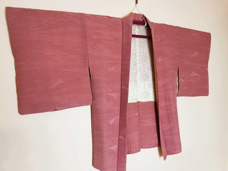 Narzutka Haori brudny róż do japońskiego kimona
