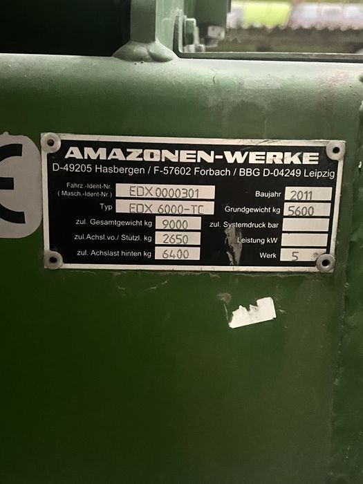 Amazone Edx 6000-TC