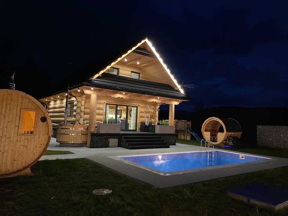 Domek w górach z balią do wynajęcia na wyłączność Sauna Ferie Zawoja