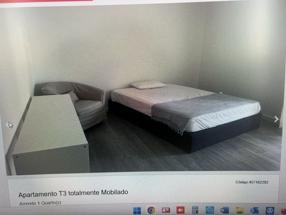 Arrendo 2 Quartos completamente mobilados.