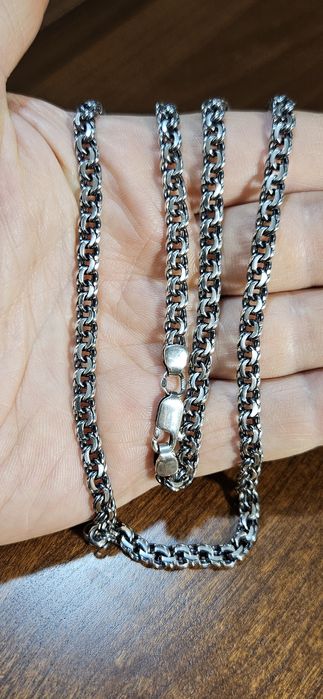 Мужская серебряная цепочка