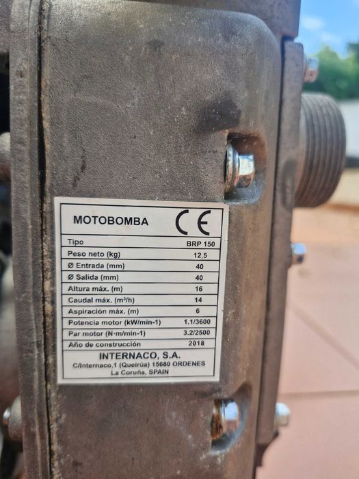 Motobomba Benza BRP150 - 2Cavalos - Moto bomba de caudal Benza projetada para bombear, transferir e drenar águas limpas
