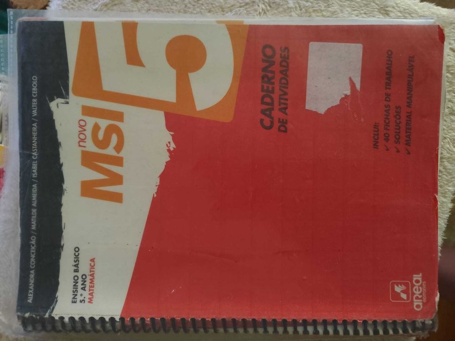 caderno de atividades, 5.º ano, educação musical e matemática