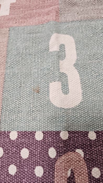 Dywan H&M dziecięcy dla dziewczynki bawełniany 90x130 cm