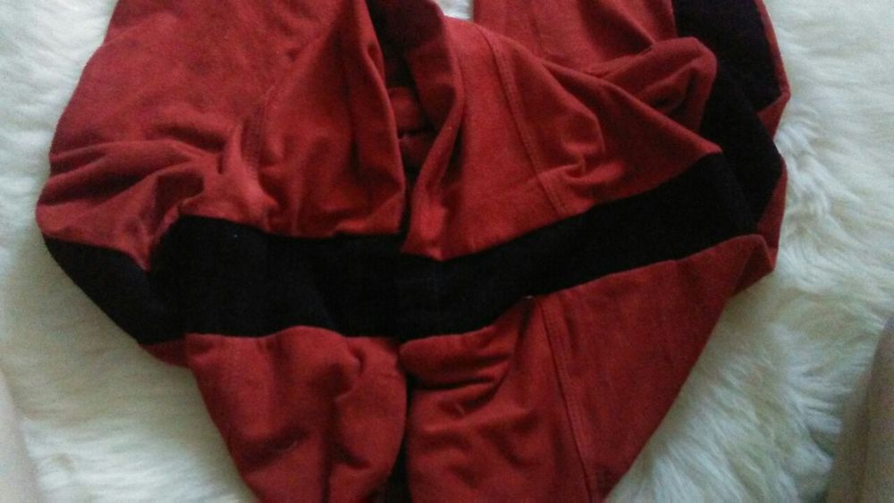 Legginsy marchewkowe zamsz