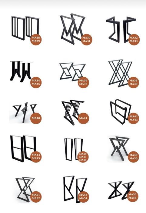 Ніжки металеві для столу/стіл/каркас