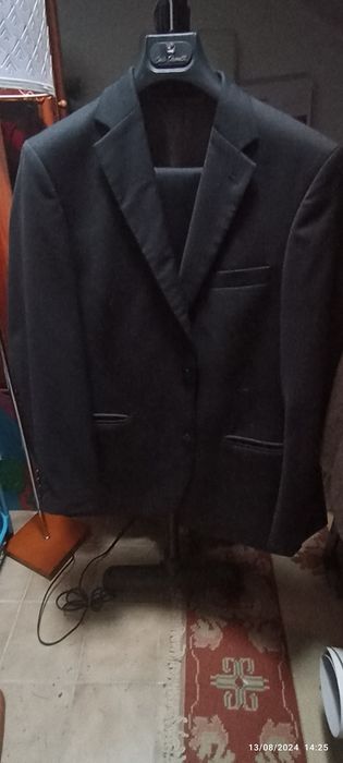 Fato, azul escuro, fresco