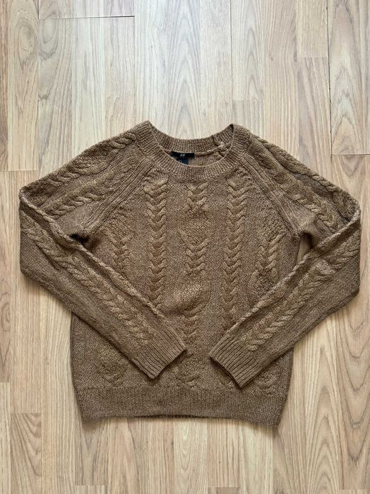 Sweter sweterek brązowy H&M S