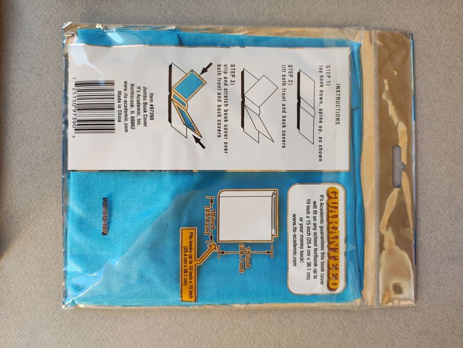 Otulacz materiałowa okładka book cover Jumbo Stretchable na książkę