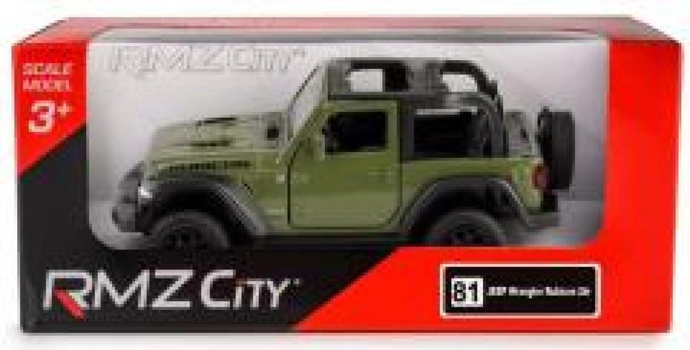 Jeep Wrangler Rubicon 2021 - Convertible - Green pudełko,162x74 mm
