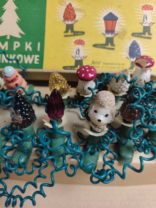 Lampki choinkowe z PRL-u