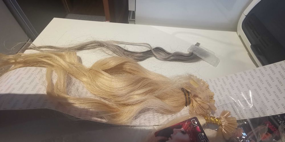 Extensões de cabelo humano