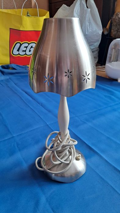 Lampka Nocna Ikea lata 90 chrom gwiazdy B0210