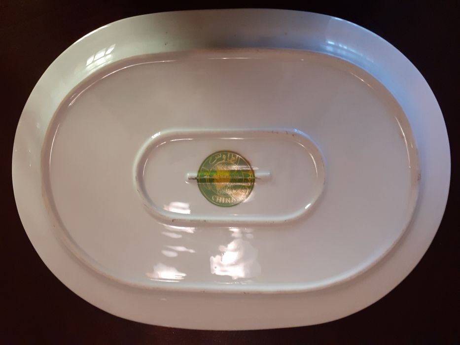 Travessa antiga loiça tradicional chinesa