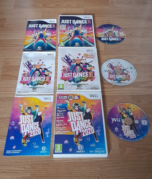 Jogos Originais Wii Just Dance/Super Mario/Sonic - Nintendo Wii/Wii U