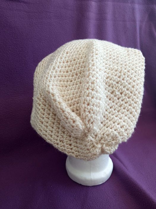 Handmade ręcznie robiona czapka silk+cashmere