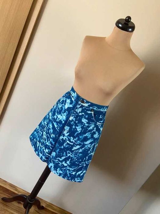 S levis jeans dzins spodnica acid wash marmur oryginalny real vintage