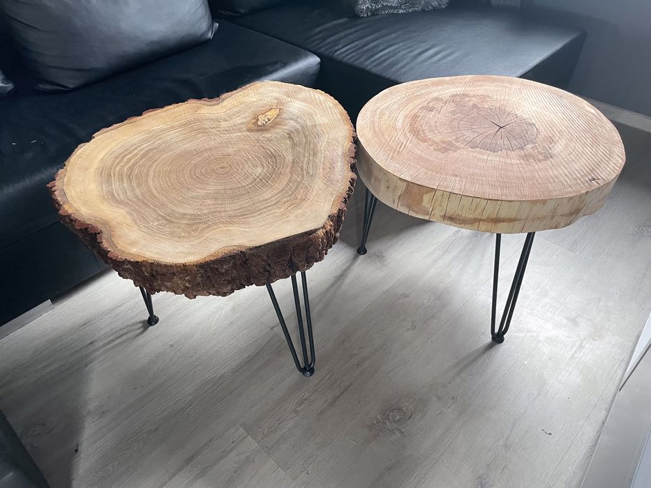 Stół loft dębowy bukowy loft surowy stolik