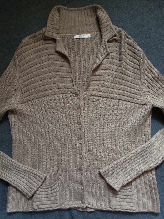 Sweter Carlo  Colucci wełna merino+ jedwab+ kaszmir