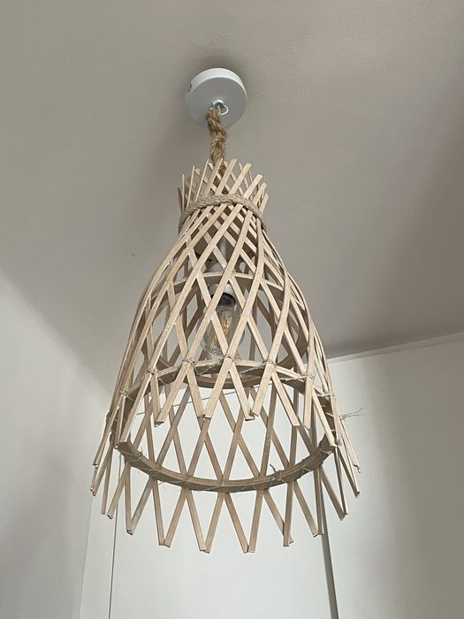 Lampa ażurowa sufitowa wisząca boho