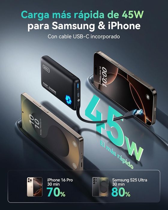 [Novo] Powerbank 10000mAh Super Fast Charge 45W!