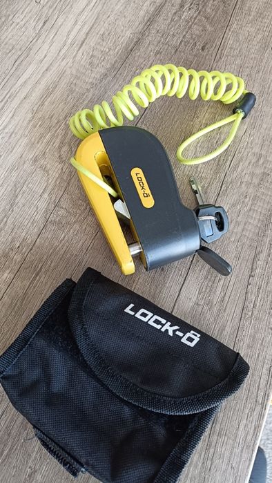 Cadeado de disco com alarme para moto