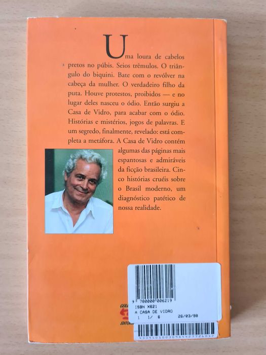 Livro "A Casa de Vidro" de Ivan Angelo