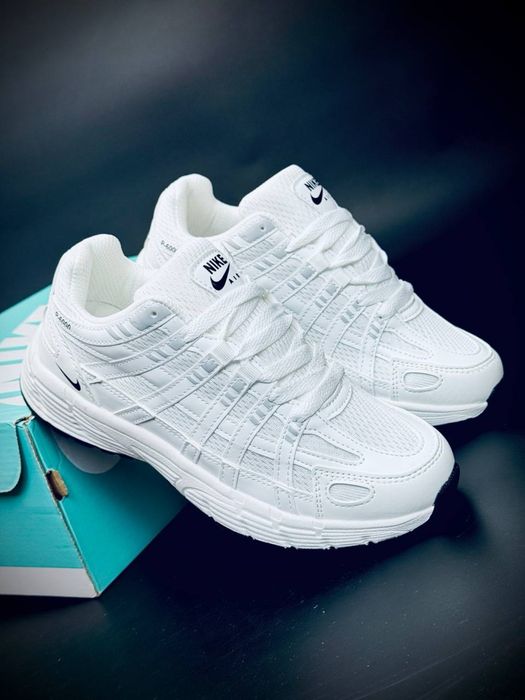 Чоловічі кросівки Nike P-6000  білі легкі дихаючі кросовки найк