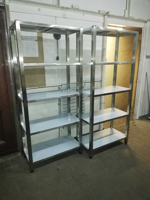 Меблі з нержавійки стіл мийка стелаж полиця сушка витяжка