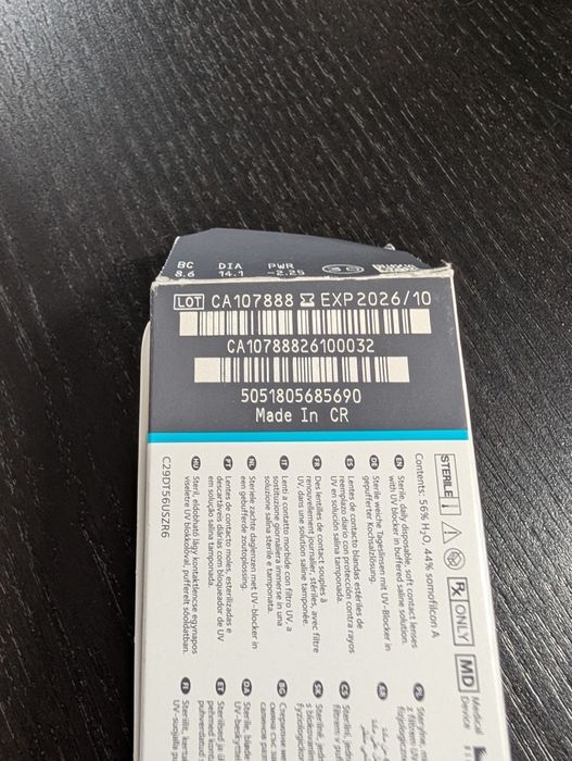 Lentes de Contacto CooperVision Clariti 1 day (-2.25) – 23 uni.