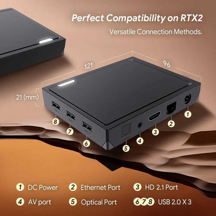 RT-X2 4/32Gb Realtek RTD1325 Android TV смарт приставка