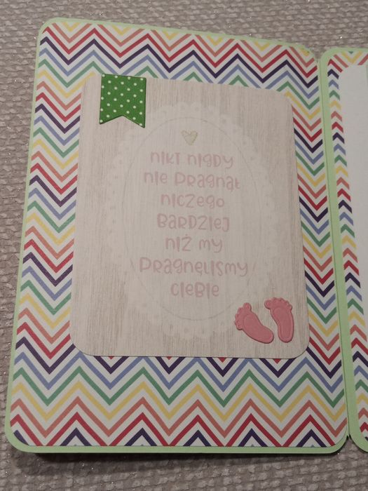 BABY SHOWER, kartka ręcznie robiona,  okolicznościowa