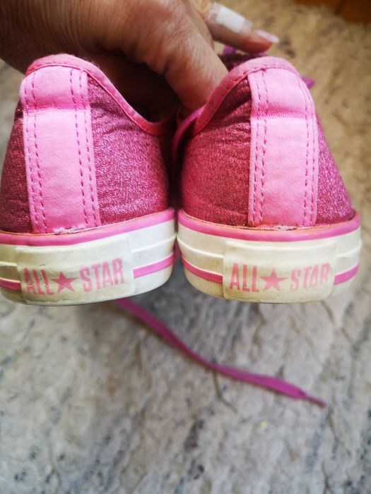Converse All Star trampki metaliczne 38,5(25,4 cm)