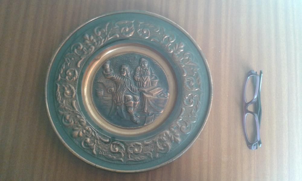 Prato Dec. Latão fabrico Alemão