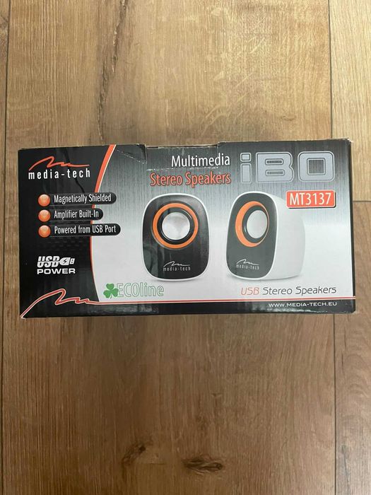 Głośniki stereo do komputera / laptopa Media-Tech MT3137 USB NOWE