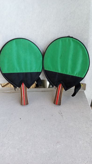 PAR RAQUETES Tênis Mesa com Bolsa 2 Fotos