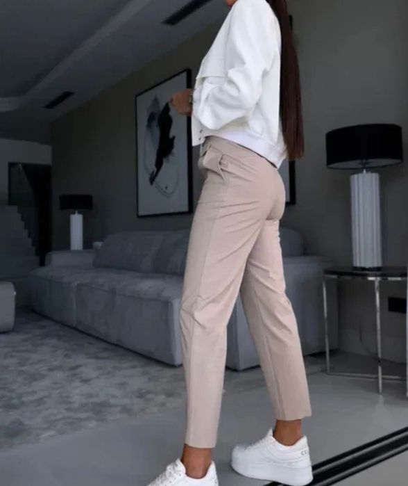 Spodnie eleganckie beżowe Roz.M/L NOWE