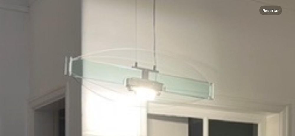 Vendo candeeiro em vidro temperado