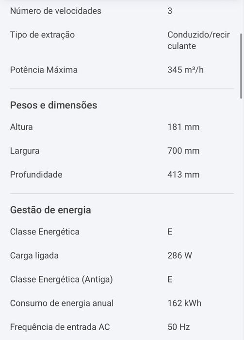 Exaustor NOVO TEKA TL 7420