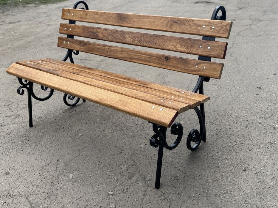 Лавочка садова, кована 150 см