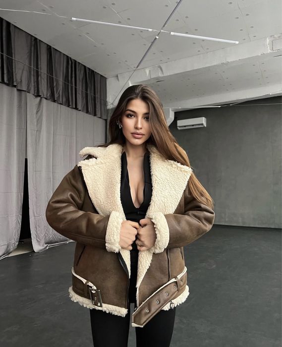 Стильная дубленка