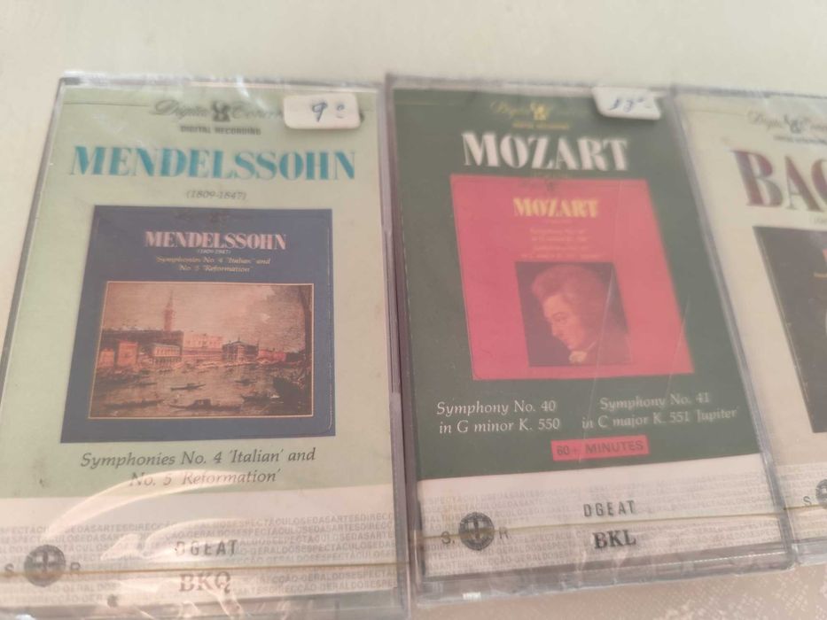 Lote de k7 musica clássica rara,alguns selados