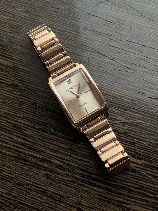 -45%$ Anne Klein часы с бриллиантом квадратний прямокутний годинник