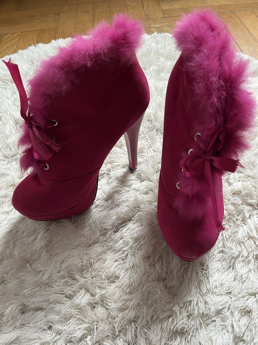 Buty na szpilce rozowe