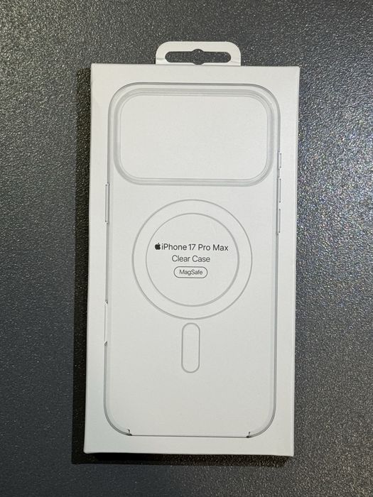 Оригинальный чехол Apple Clear Case with Magsafe для Айфон 17 / 17 Pro / 17 Pro Max